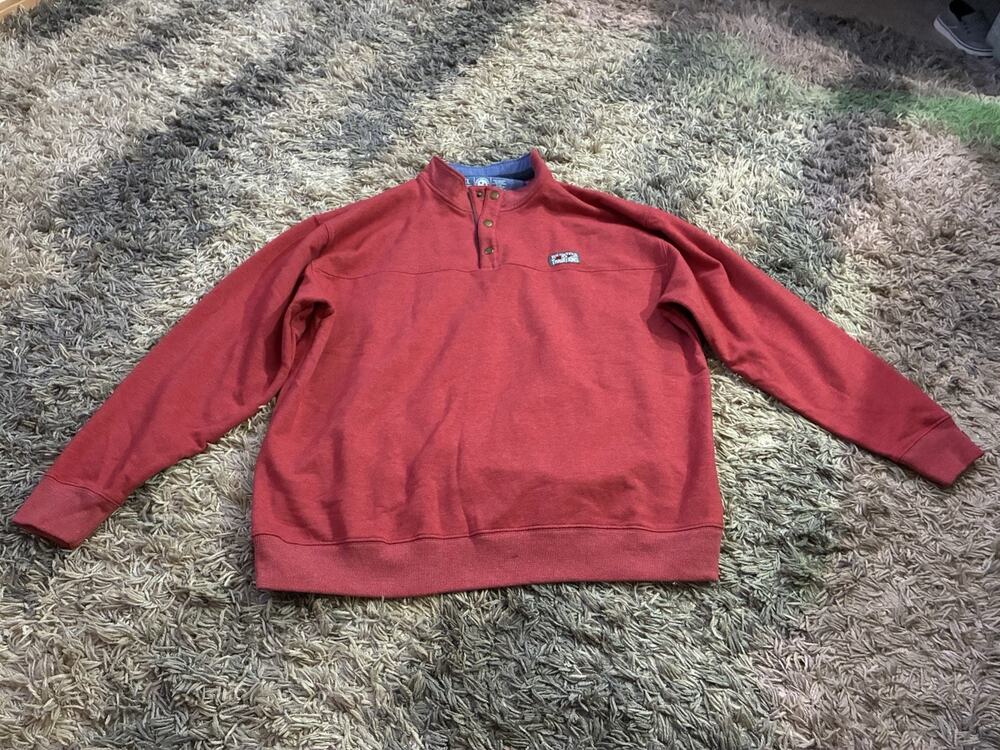 Volunteer Traditions Red Quarter Zip Pullover Tri-Star XL